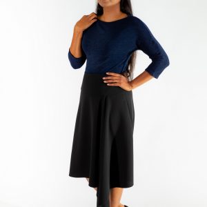 JULIETTE - asymmetric hemline waterfall front skirt