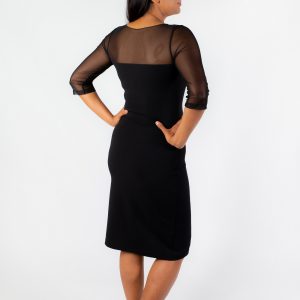 SOFIA - bodycon dress with mesh top section