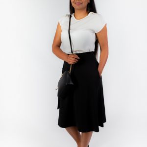 EVELINA - A-line midi skirt with pockets
